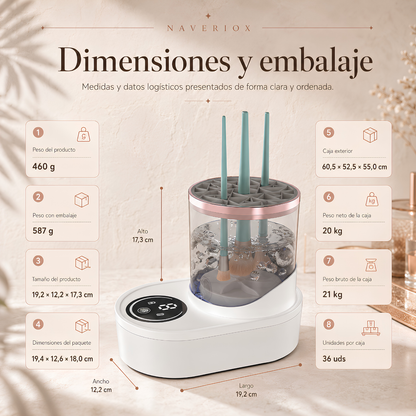 Limpiador eléctrico de brochas recargable HZ‑008